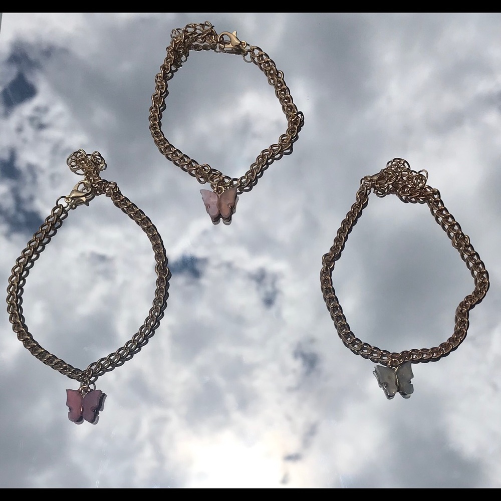 Butterfly charm anklets🦋 - Picture 2 of 6